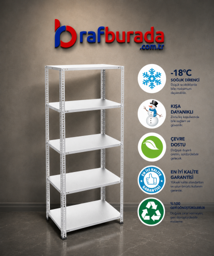 5 Katlı Krom Raf