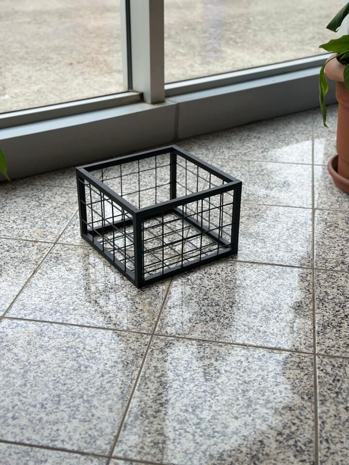 Metal Tel Kasa Sepet  - Depolama Kasası,  Sele Sepet