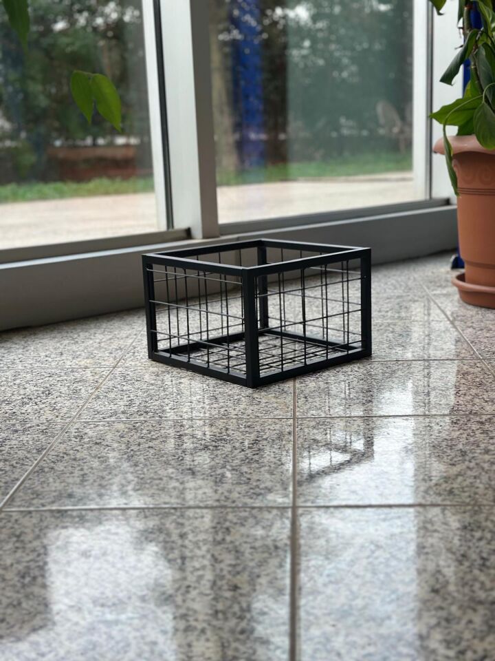 Metal Tel Kasa Sepet  - Depolama Kasası,  Sele Sepet