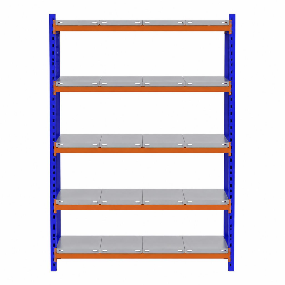 5 Katlı Depo Rafı - 300-350 Kg Taşıma Kapasiteli Hafif Rack Raf