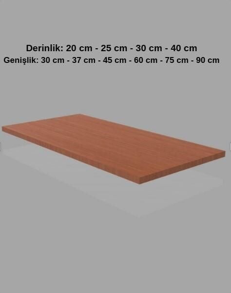 1 Adet Ahşap Raf - Suntalam Tekli Raf