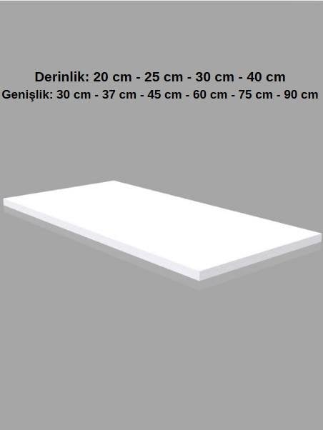 1 Adet Ahşap Raf - Suntalam Tekli Raf