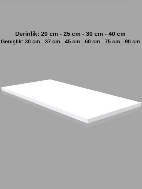 1 Adet Ahşap Raf - Suntalam Tekli Raf