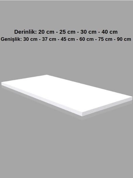 1 Adet Ahşap Raf - Suntalam Tekli Raf