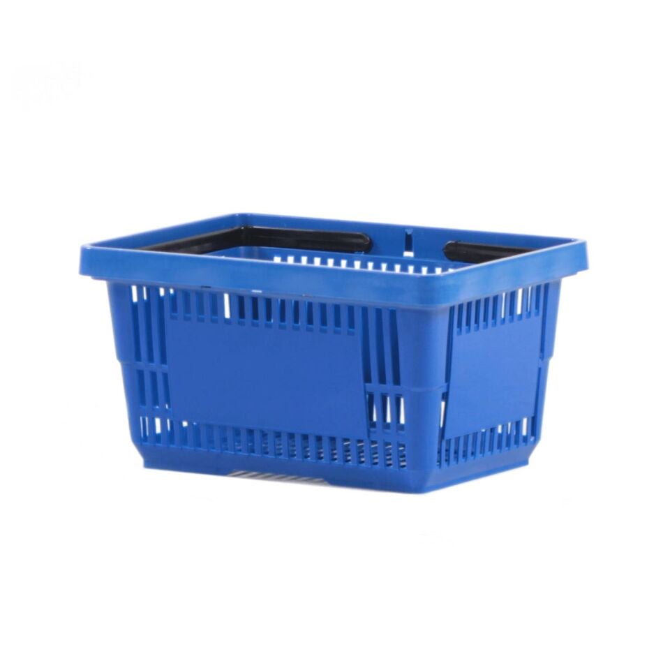 5 Adet 22 Lt Plastik Alışveriş Sepeti - Market El Sepeti