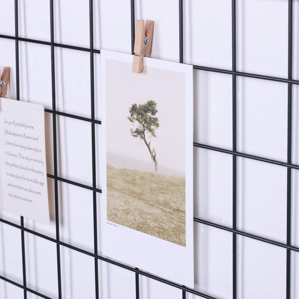 Tel Fotoğraf Askısı. Duvar Askılığı, Notluk - 45X60 cm