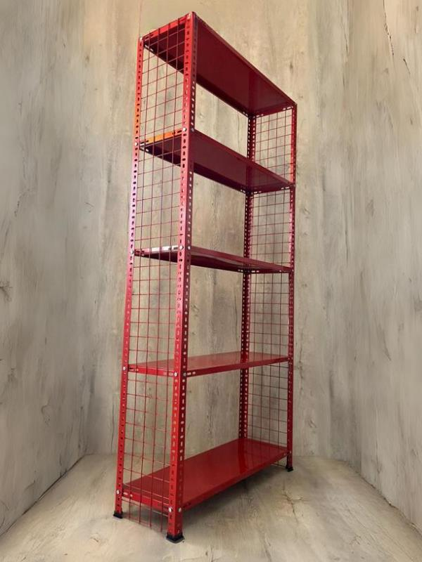 5 Katlı Renkli Tel Kafes Çelik Raf - Dekoratif Raf