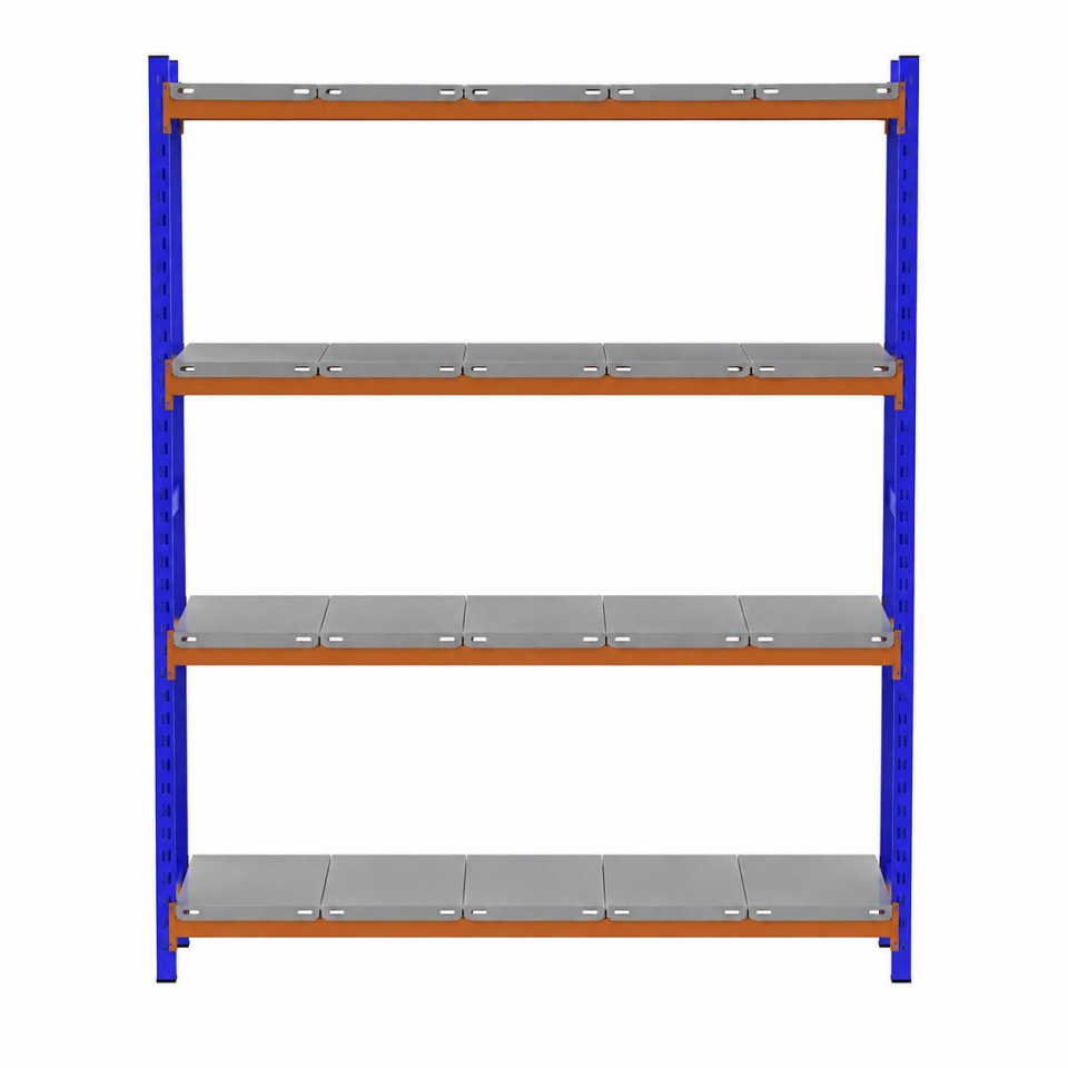 4 Katlı Depo Rafı - 300-350 Kg Taşıma Kapasiteli Hafif Rack Raf