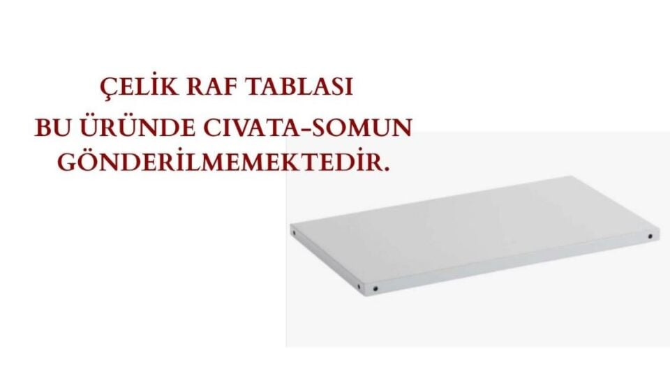 Galvaniz Çelik Raf Tablası - Depo, Arşiv, Kiler, Dosya, Market Rafı