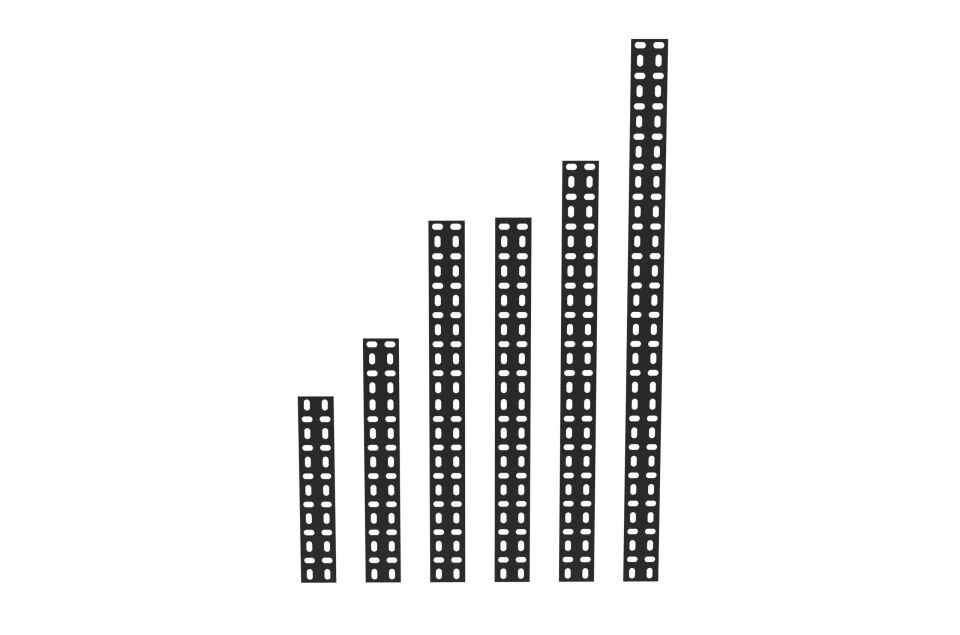 2 Adet Siyah Çelik Raf Siperlik - Siperatör, Koruma