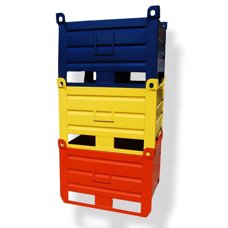 Metal Taşıma Kasası 750 kg Kapasite 80x100x50cm MAVİ