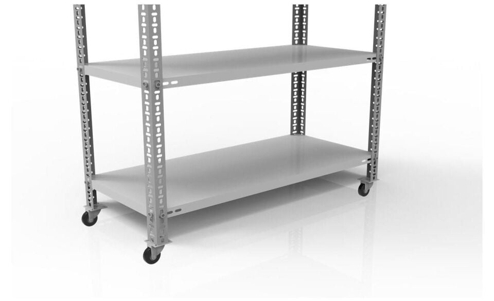 4 Adet Çelik Raf Tekerleği - Dosya, Arşiv, Depo, Market Raf Tekerleği