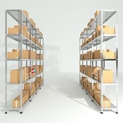 7 Katlı Galvaniz Çelik Raf - Depo, Arşiv, Kiler, Dosya, Market Rafı