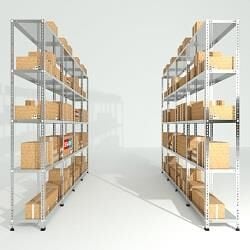 7 Katlı Galvaniz Çelik Raf - Depo, Arşiv, Kiler, Dosya, Market Rafı