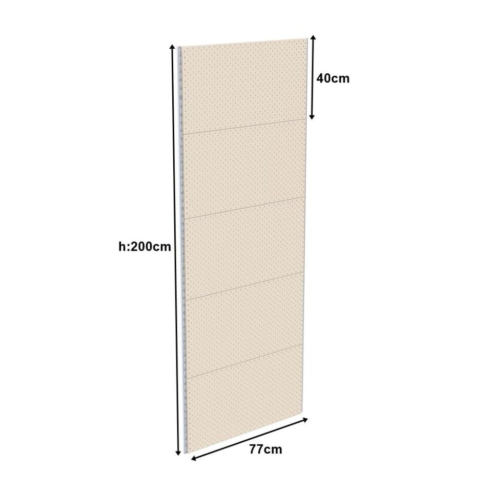 40x70x200 Cm Duvara Monte Hırdavat Rafı