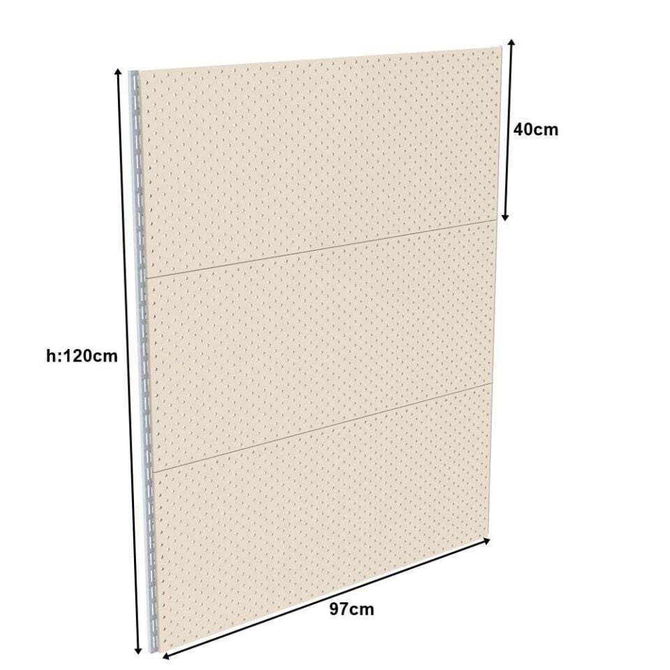 40x97x120 Cm Duvara Monte Hırdavat Rafı
