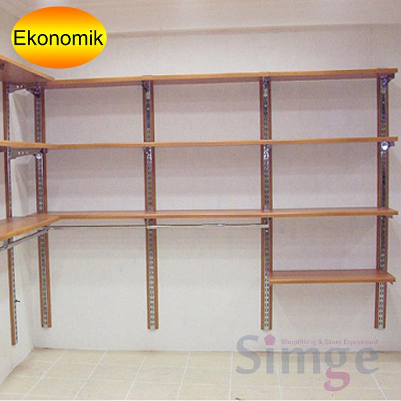 200 Cm Beyaz Çift Delikli Raf Dikme Destek Profili - Raf Direği