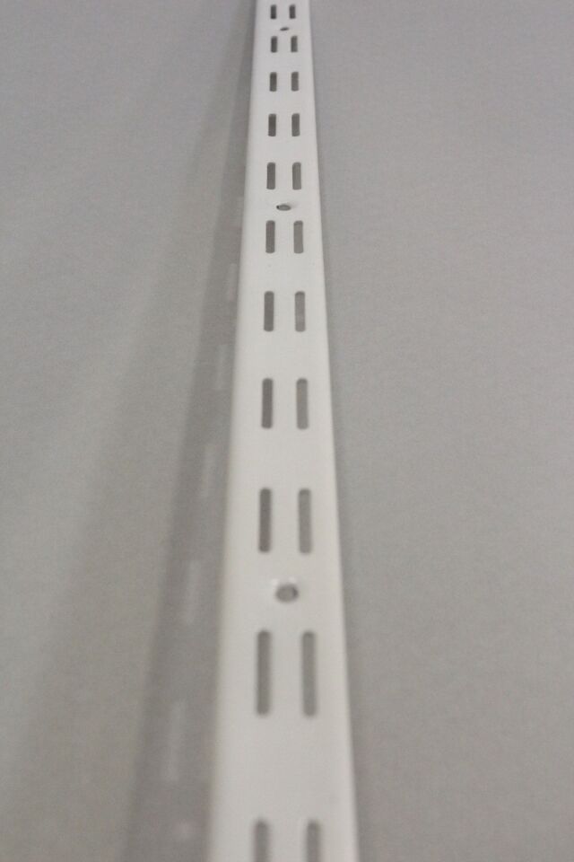 200 Cm Beyaz Çift Delikli Raf Dikme Destek Profili - Raf Direği