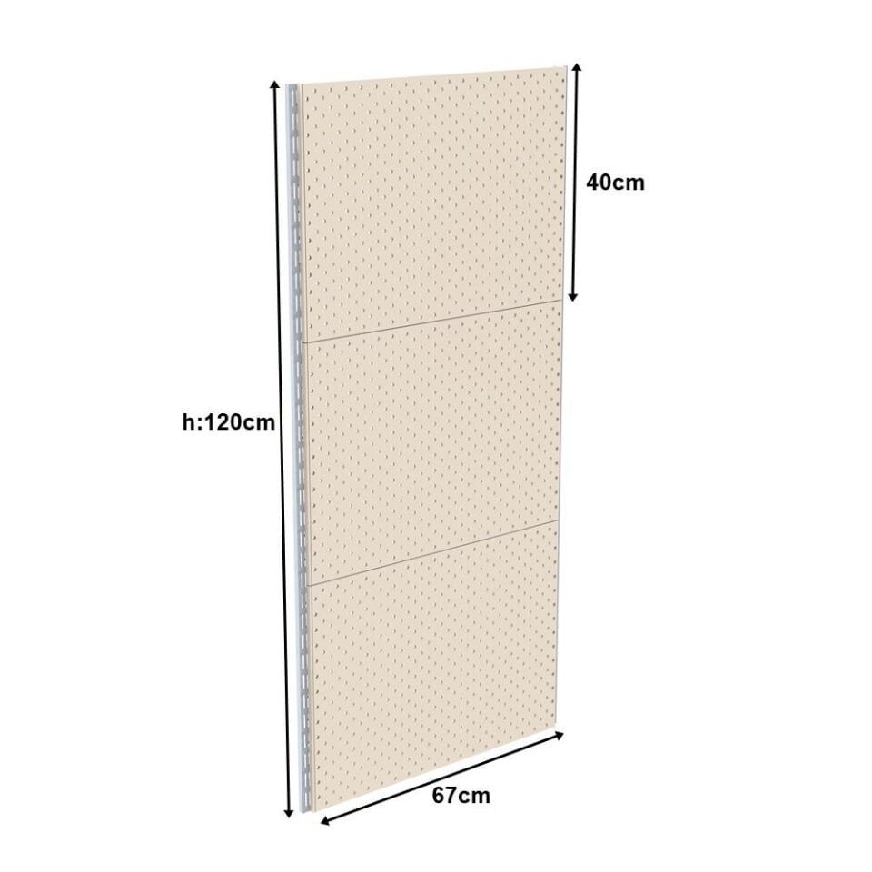 40x67x120 Cm Duvara Monte Hırdavat Rafı