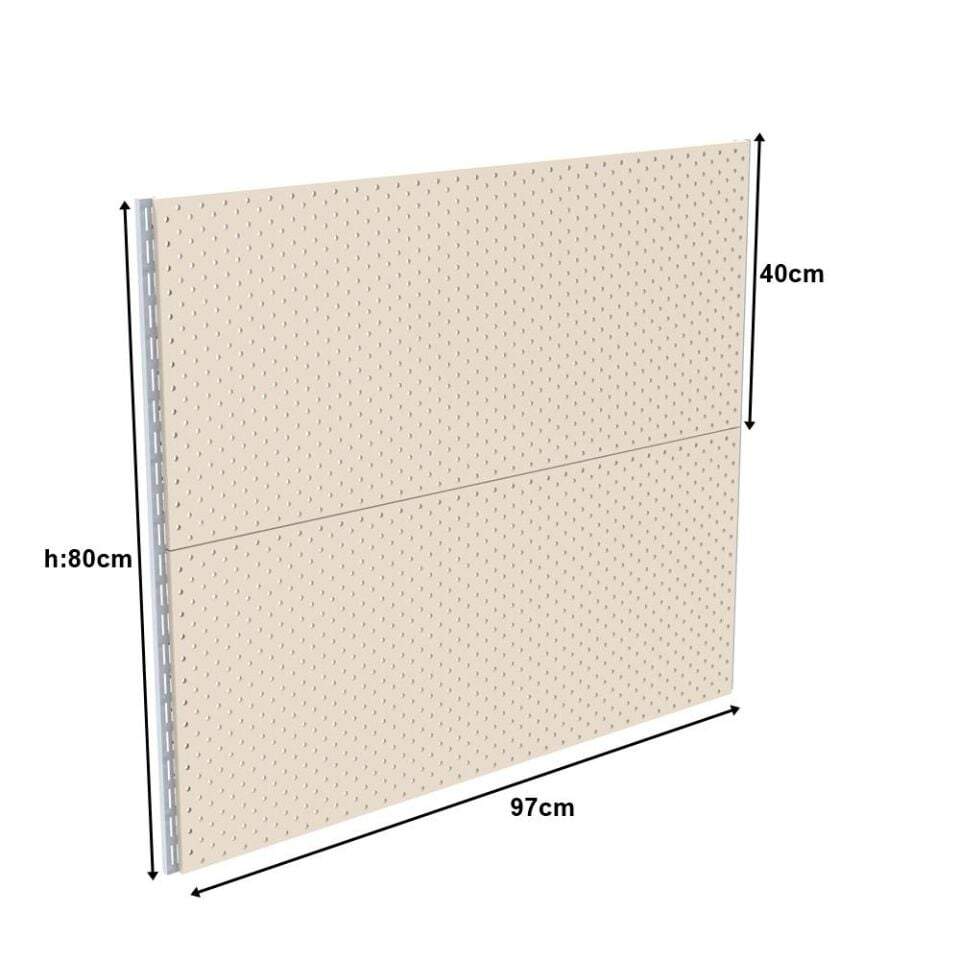40x97x80 Cm Duvara Monte Hırdavat Rafı