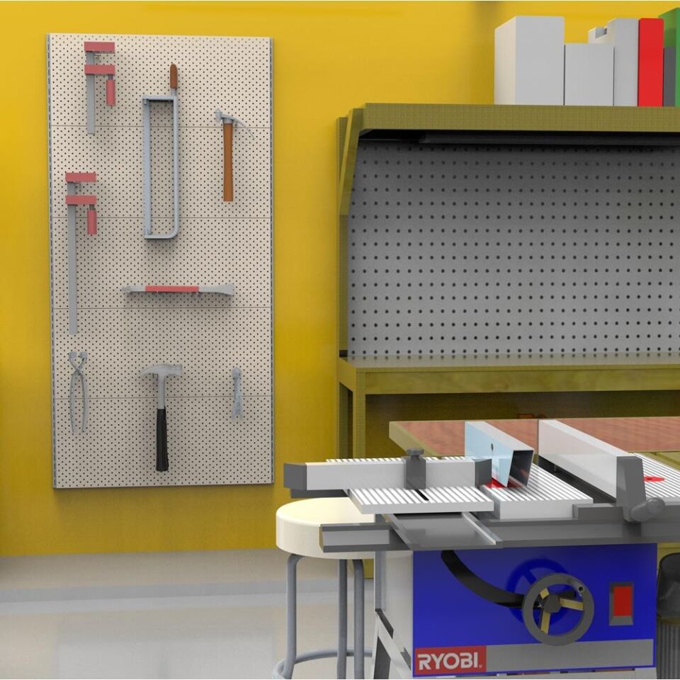 40x67x80 Cm Duvara Monte Hırdavat Rafı