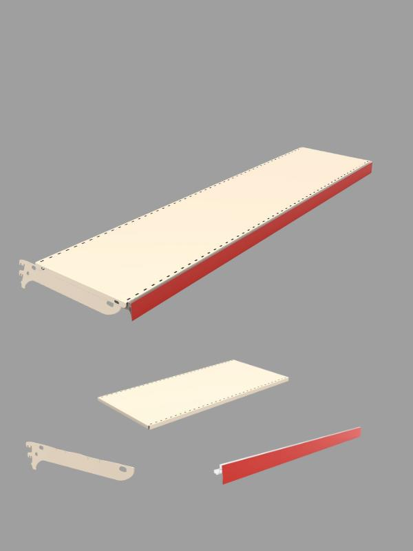 4'lü 40x90x220 Cm Hırdavat Ünitesi Rafı