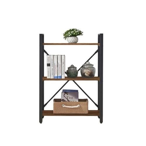 3 Katlı Kitaplık - Ahşap Duvar Rafı, Dekoratif Raf Beyaz