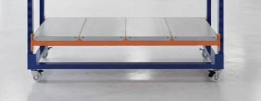 Hafif Rack Tekerlekli Baza - Taşınabilir, Portatif Depo Rafı Bazası