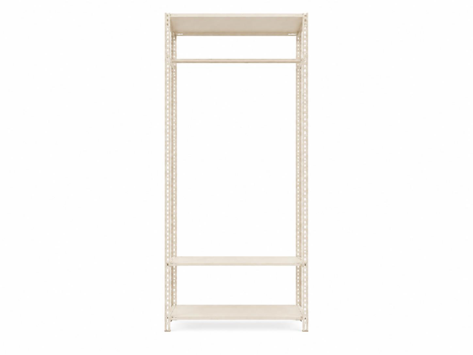 31x93x200 Cm Krem Metal Portmanto - Gardırop