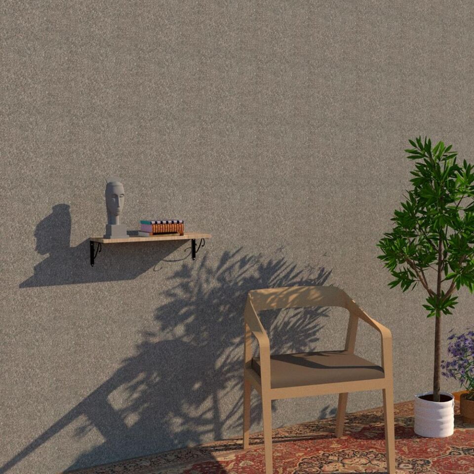 20x60 Cm Duvar Rafı - Ferforje Duvar Rafı, Duvara Monte Raf