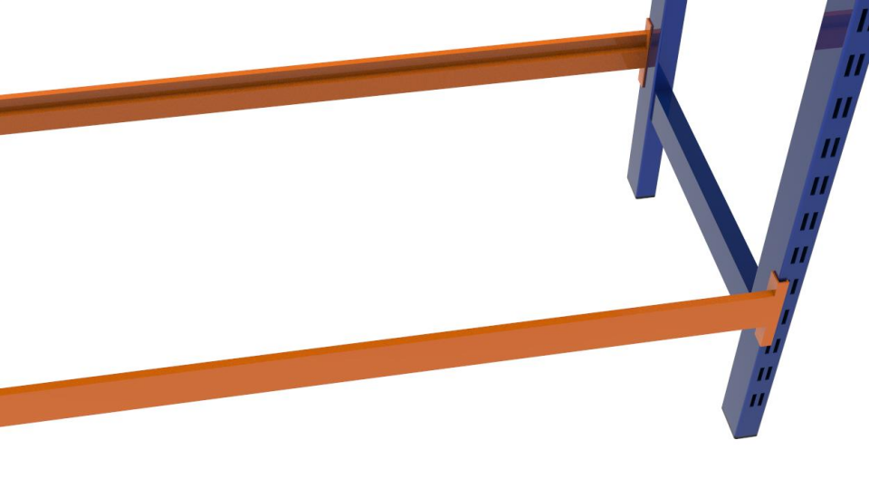 1 Adet (B Tipi-İçten Oturmalı) Travers - Depo Rafı Hafif Rack Travers