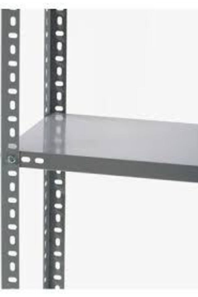 Ağır Yükler İçin Galvaniz Çelik Raf Seti  4 Katlı 1mm - Depo, Arşiv, Kiler, Dosya, Market Rafı