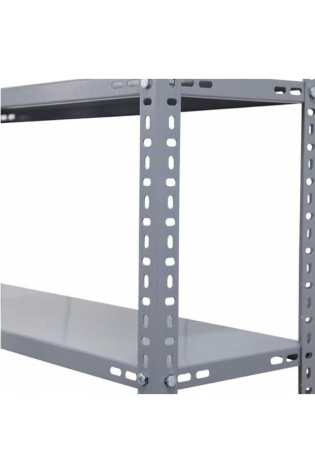 Ağır Yükler İçin Galvaniz Çelik Raf Seti  4 Katlı 1mm - Depo, Arşiv, Kiler, Dosya, Market Rafı