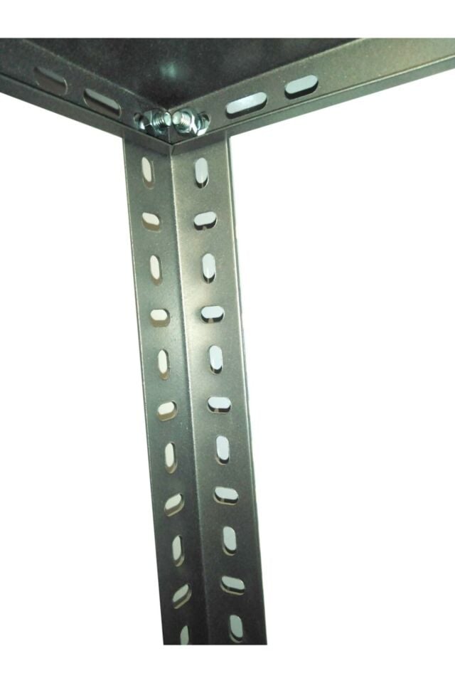 Ağır Yükler İçin Galvaniz Çelik Raf Seti  4 Katlı 1mm - Depo, Arşiv, Kiler, Dosya, Market Rafı