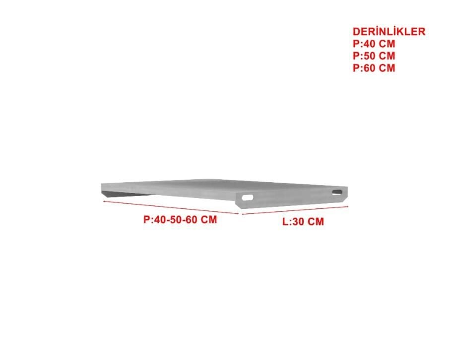 5 Adet A Tipi (Dıştan Geçmeli) Hafif Rack Tava - Depo Rafı Hafif Rack Tava