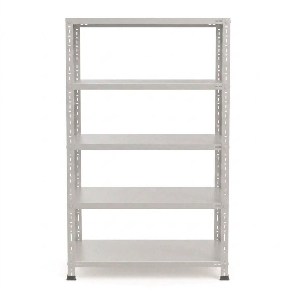 5 Katlı Galvaniz Çelik Raf - Depo, Arşiv, Kiler, Dosya, Market Rafı