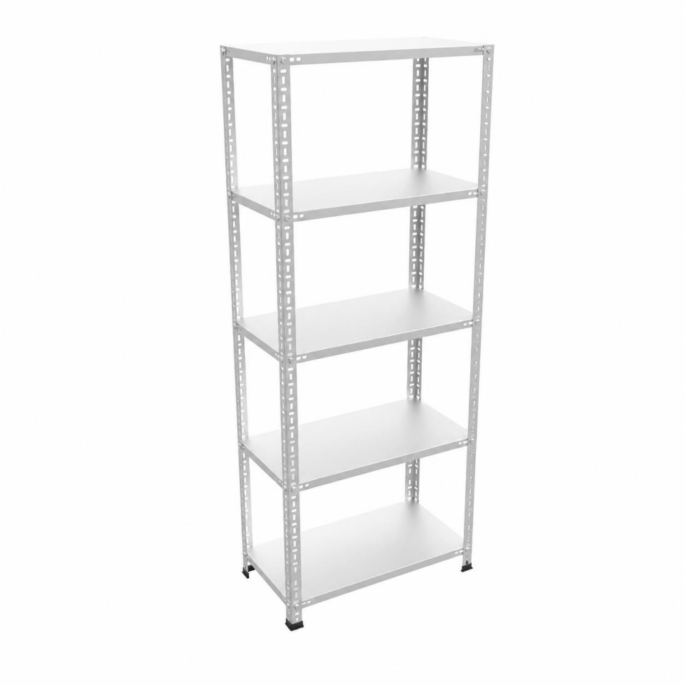 5 Katlı Galvaniz Çelik Raf - Depo, Arşiv, Kiler, Dosya, Market Rafı