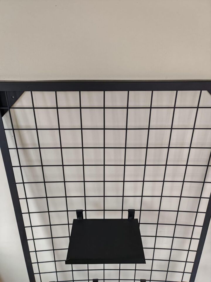 5 Adet Tel Panoya Geçen Metal Stand - Metal Raf, Ürün Sergi Standı