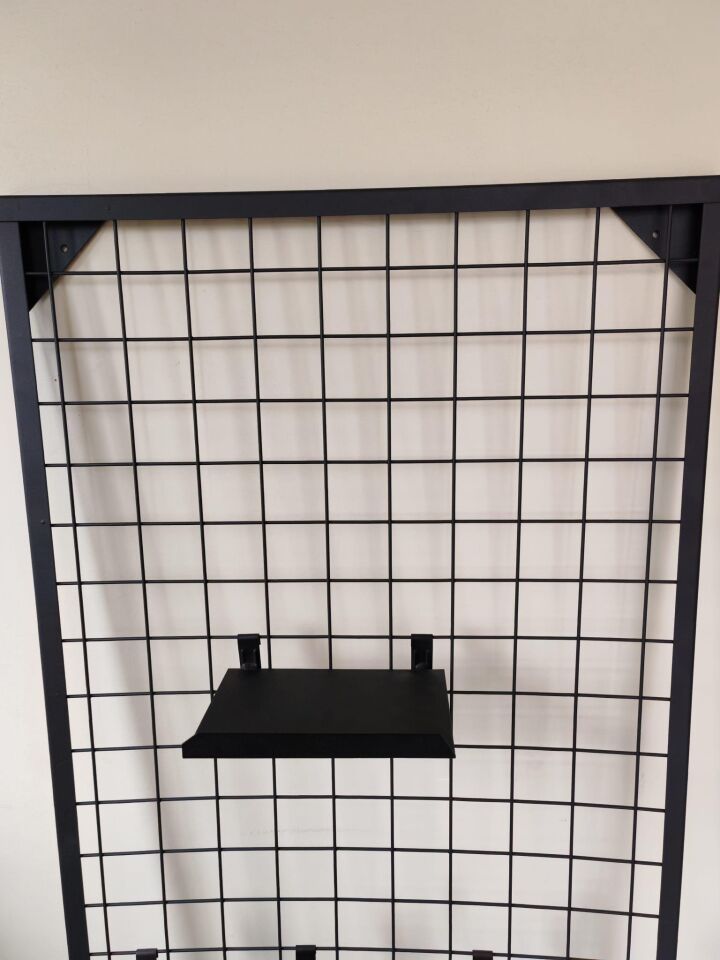 5 Adet Tel Panoya Geçen Metal Stand - Metal Raf, Ürün Sergi Standı