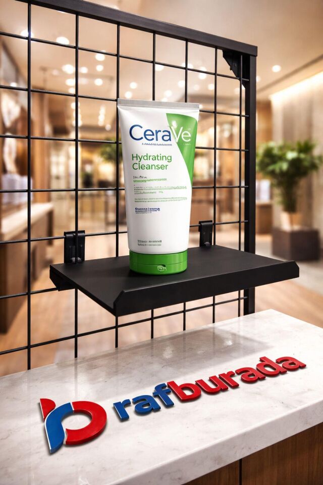 10 Adet Tel Panoya Geçen Metal Stand - Metal Raf, Ürün Sergi Standı