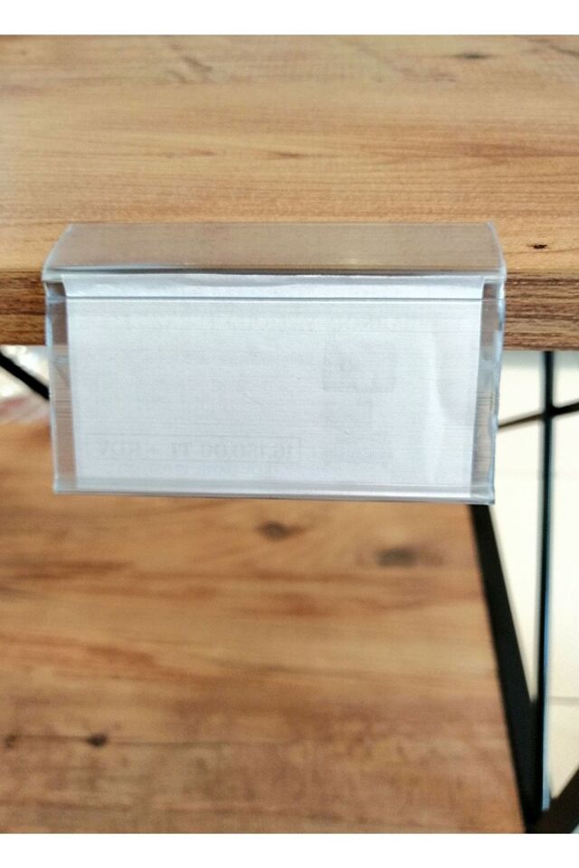 5 Adet 18 Mm Sunta Ve Ahşap Raflar İçin Raf Önü Fiyat Etiketlik 100 Cm - Pvc Etiketlik