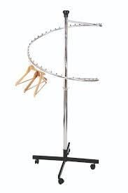 Konfeksiyon Askısı - Ayaklı Askılık, Helezon Elbise Askılığı