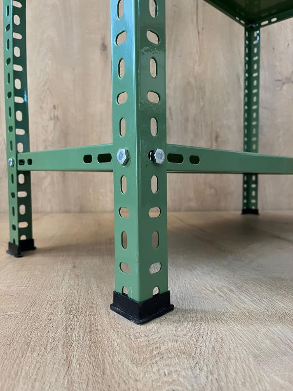 4 Katlı 31x75x150 cm Dekoratif Yeşil Çelik Raf