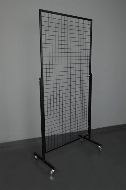 Tekerlekli Sık Telli Tel Raf - Tel Pano Stand, Duvar Askılığı