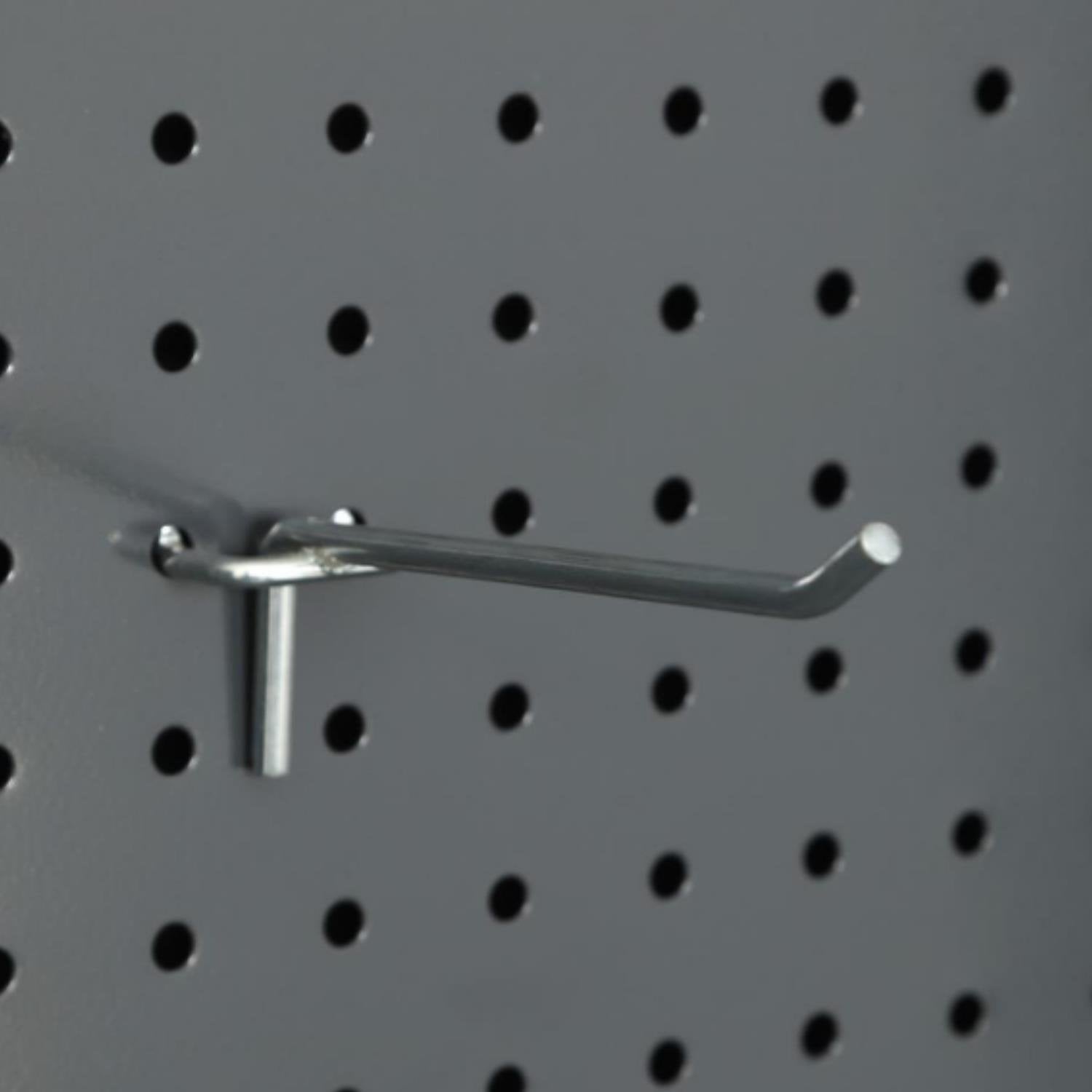 100 Adet Delikli Panel Kancası - Aksesuar Kancası 15 cm - 2.5 cm