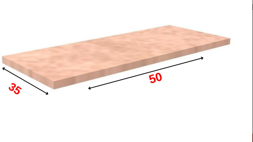 35X50 Cm Ham MDF Dekoratif Ahsap Raf
