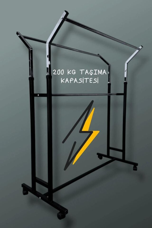 V AYARLI TEKERLEKLİ GİYSİ VE MAĞAZA ASKILIĞI