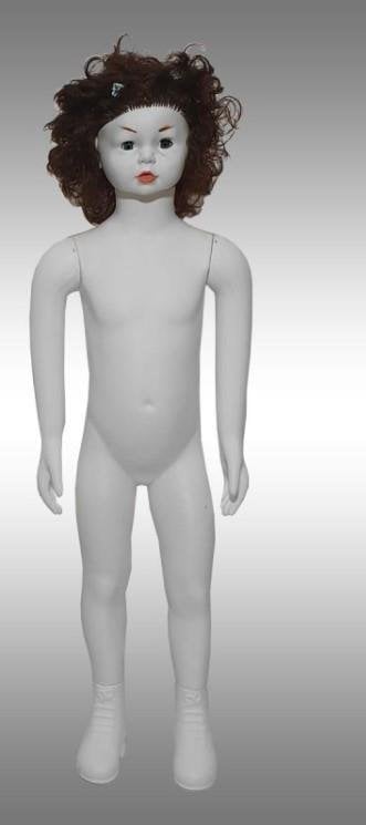 4-10 Yaş Çocuk Manken - Saçlı Prova, Teşhir, Vitrin Mankeni Sarı Saçlı