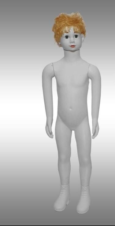 4-10 Yaş Çocuk Manken - Saçlı Prova, Teşhir, Vitrin Mankeni