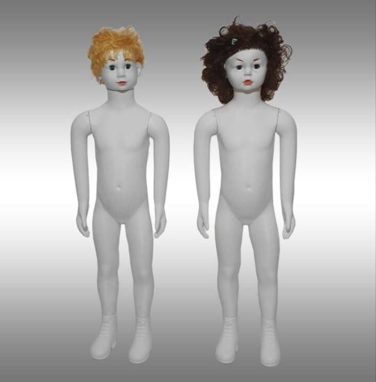 4-10 Yaş Çocuk Manken - Saçlı Prova, Teşhir, Vitrin Mankeni